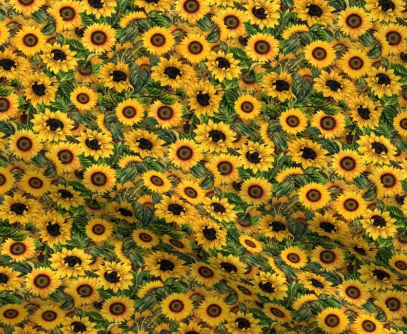0111 - Vintage Sunflowers Fabric by utart