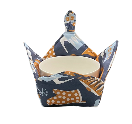 0017 - Retro Kitchen Blue & Orange