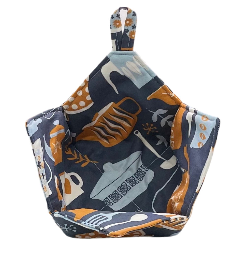 0017 - Retro Kitchen Blue & Orange