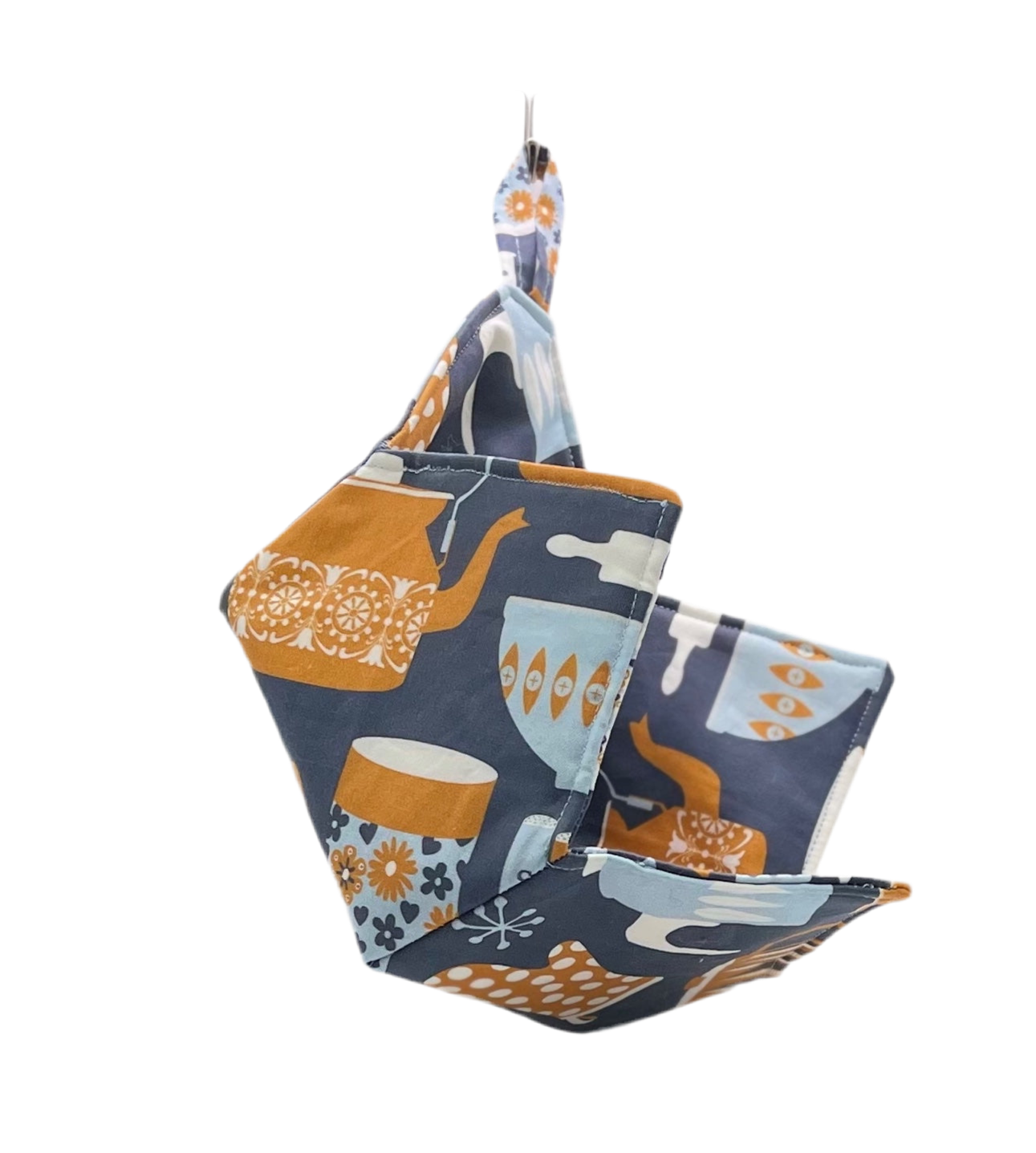 0017 - Retro Kitchen Blue & Orange