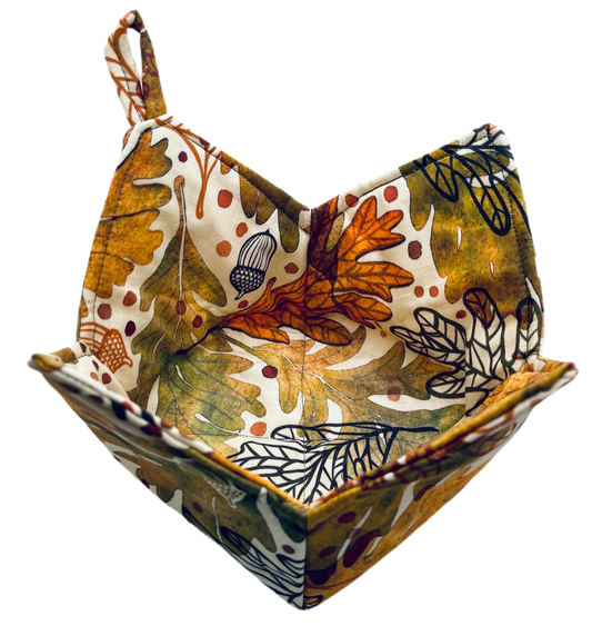 0059 - Autumn Confetti Fall Leaves- Thanksgiving Home Decor- Earthy Tones Oak Leaves and Acorns Fabric by patricia_lima
