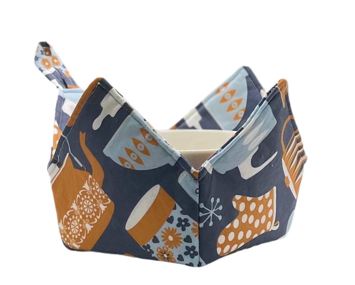 0017 - Retro Kitchen Blue & Orange