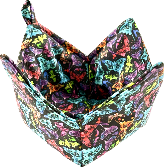 0077 - Electric Splatter Drip Moths Reduced Fabric byxoxotique
