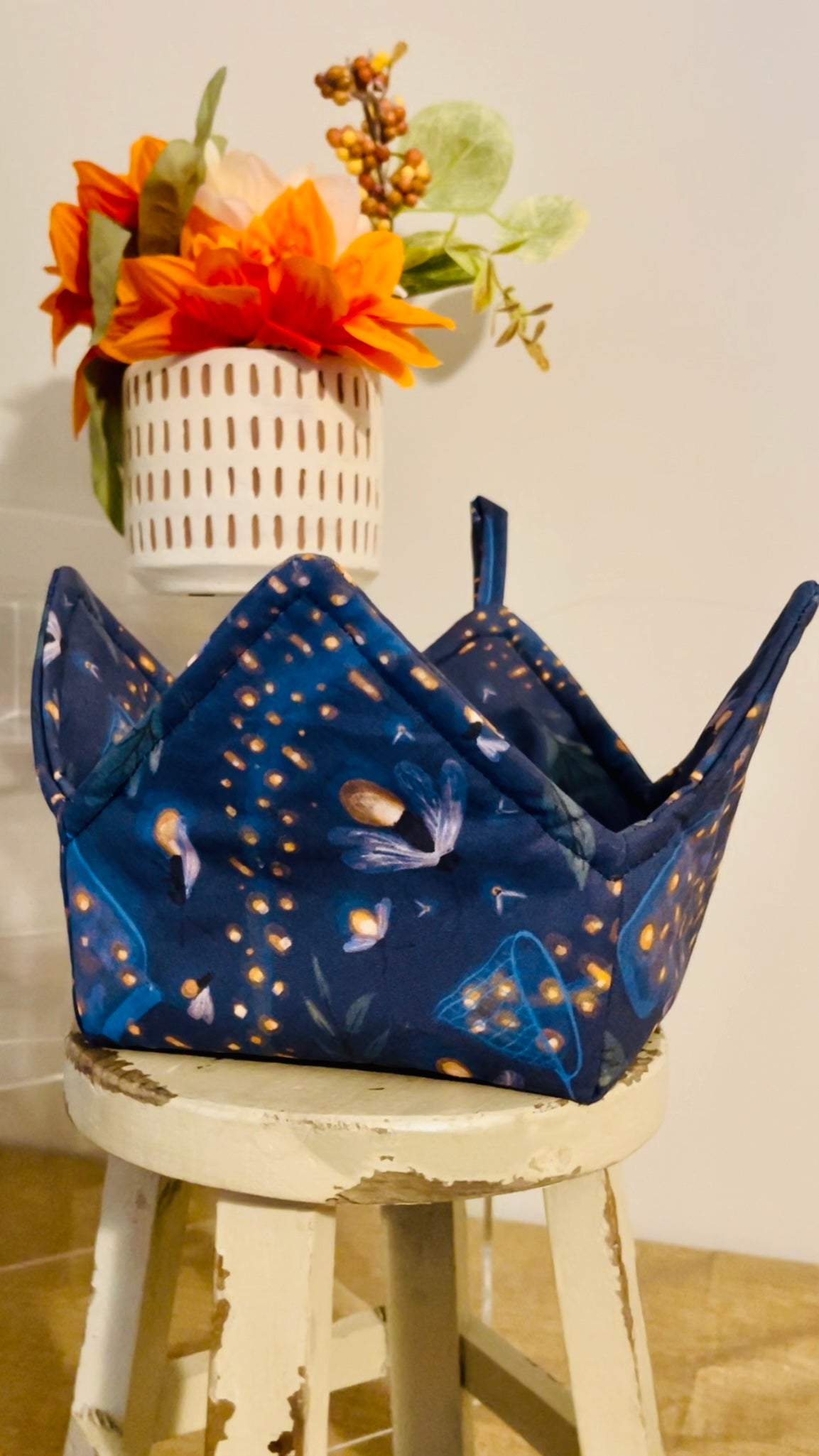 0052 - Catching Fireflies Fabric by #thestorysmith