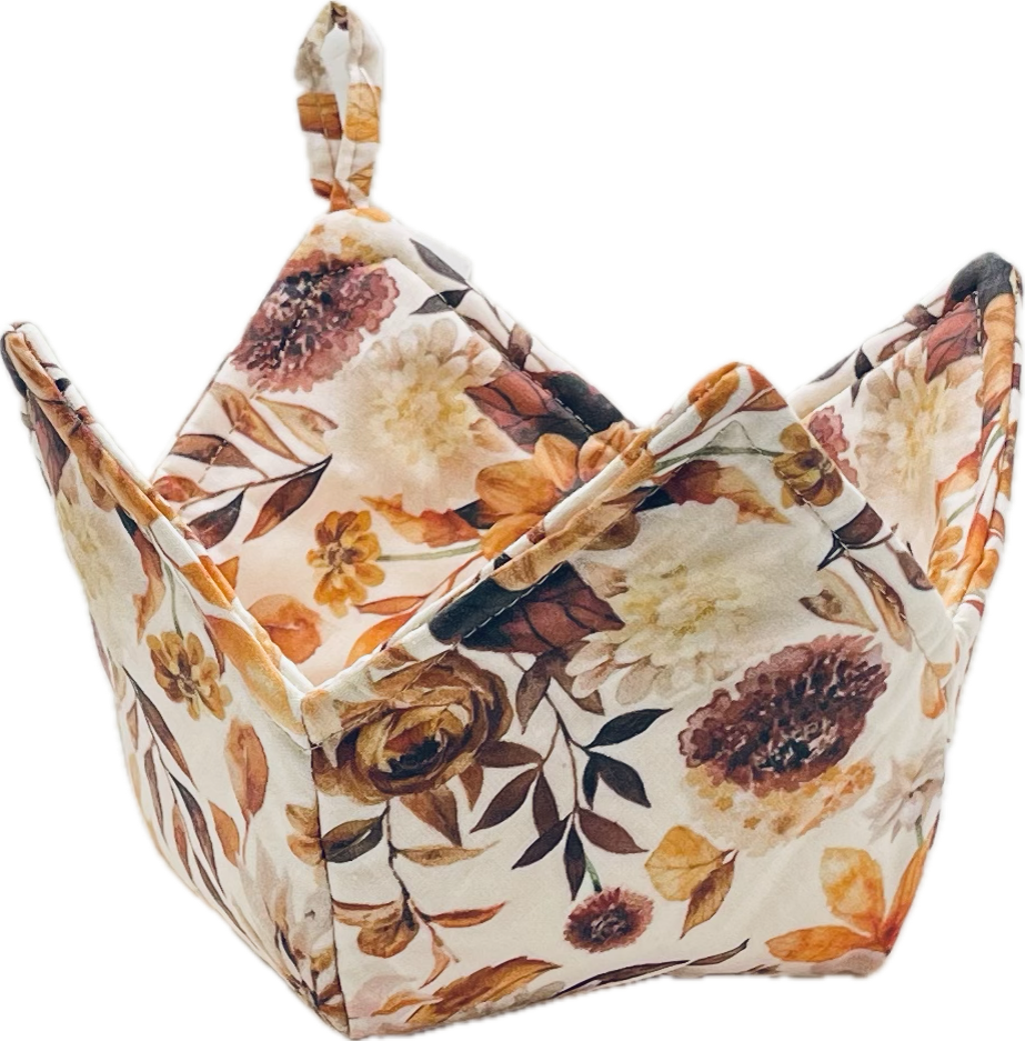 0083 - Autumn Spice Watercolor Florals Fall / Bone Fabric byhipkiddesigns