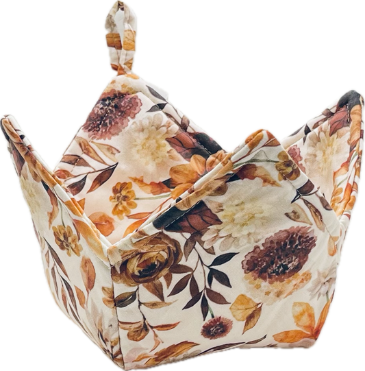 0083 - Autumn Spice Watercolor Florals Fall / Bone Fabric byhipkiddesigns