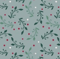 0095 - Christmas Swirls Coordinate Fabric bydailymiracles