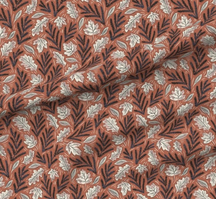 0082 - Fall_Leaves_medium_12x12 Fabric byjen_owens